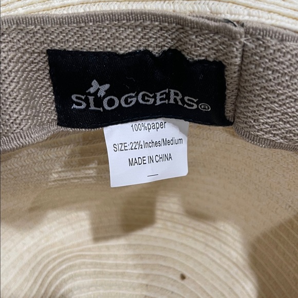 Sloggers Wide Brimmed Sun And Gardening Hat Cream Brown SZ M 22 1/2” - Picture 4 of 4